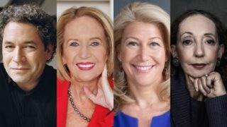 Gustavo Dudamel, Marcia McNutt, Lisa Miller and Joyce Carol Oates