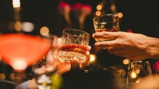 Toasting with alcoholic beverages