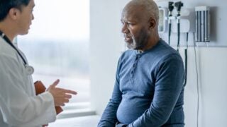 Patient with doctor